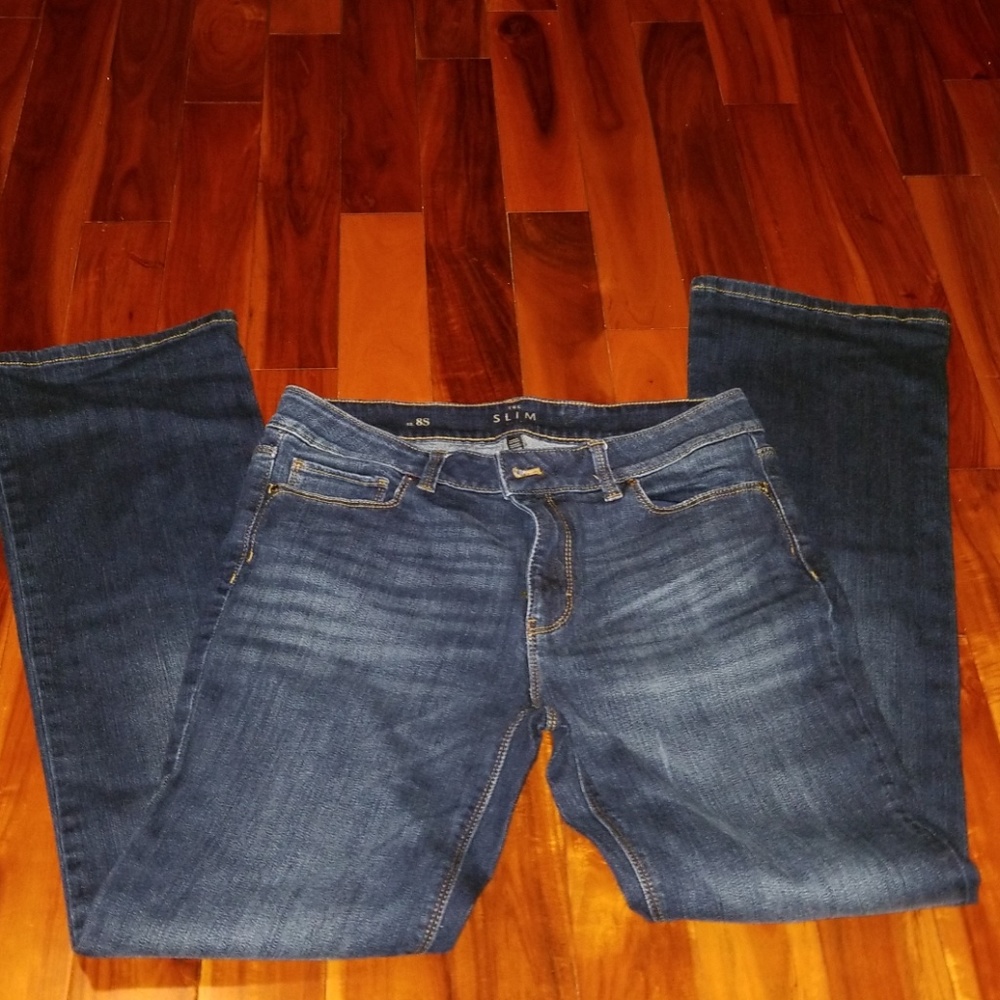 Boot cut great stretch 8 short, 31 inseam